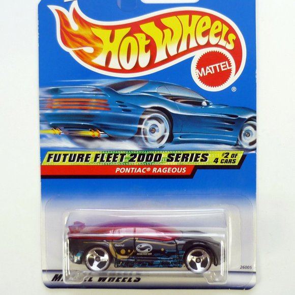 Hot Wheels Pontiac Rageous #002 Future Fleet 2 of 4 Black Die-Cast Car 2000 - Picture 1 of 1